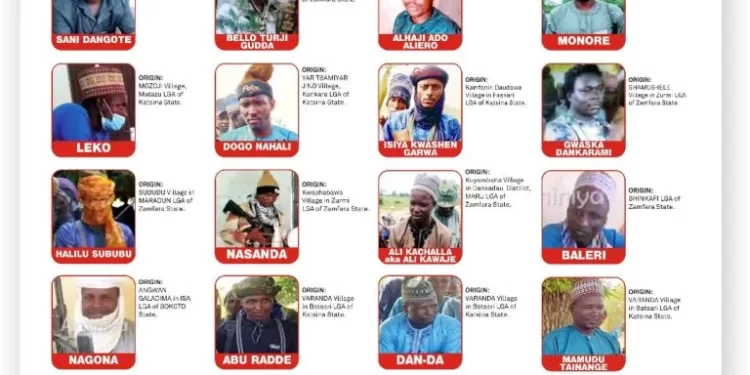 Nigerian Military declares 19 terrorists wanted, places N5m bounty on each