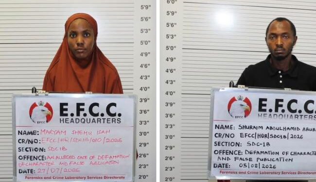 EFCC Withdraws Cybercrime Charges Against Bloggers  Maryam Shehu, Abdulhamad After Public Outcry